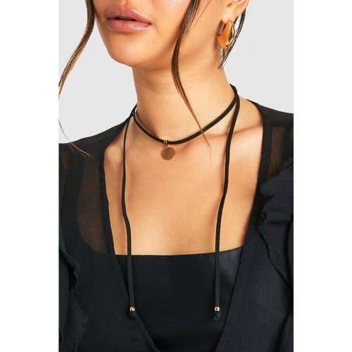 Collar Con Colgante Abstracto De Cuerda - boohoo - Modalova