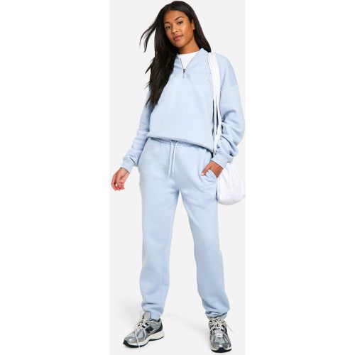 Tuta sportiva Tall con zip corta e cuciture - boohoo - Modalova