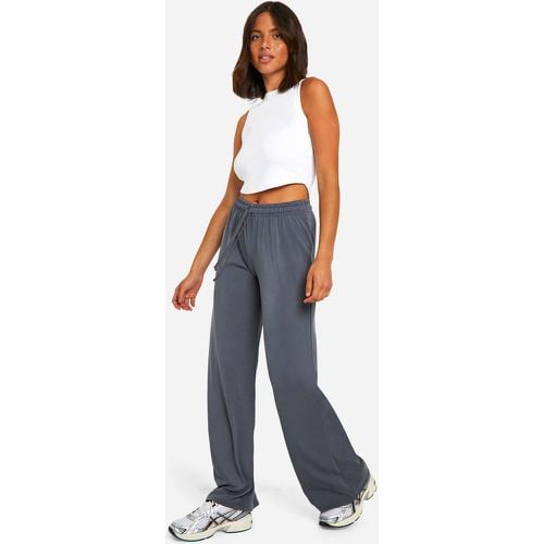 Pantalón De Pernera Ancha Y Tela Jersey Aterciopelada Con Cintura Recogida - boohoo - Modalova