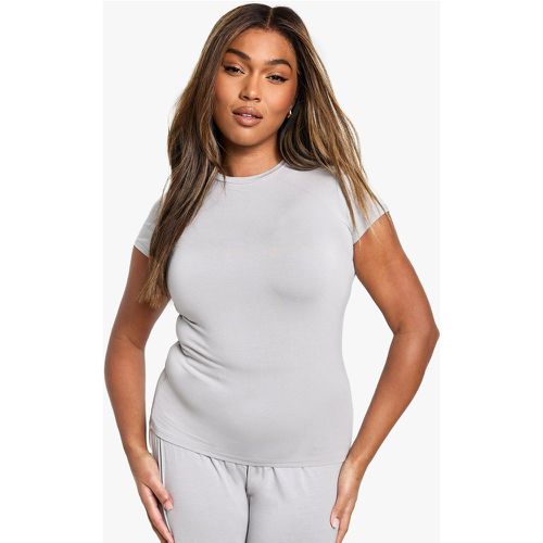 T-shirt da casa Plus Size a maniche corte in modal - boohoo - Modalova