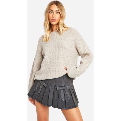 Minifalda Plisada Con Detalle De Lazo - boohoo - Modalova