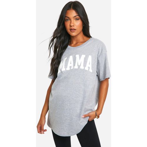 Camiseta Premamá Oversize Con Estampado Mama - boohoo - Modalova