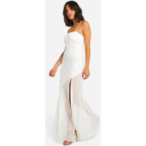 Vestito maxi in chiffon di pizzo - boohoo - Modalova