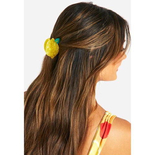 Lemon Claw Clip, Amarillo - boohoo - Modalova