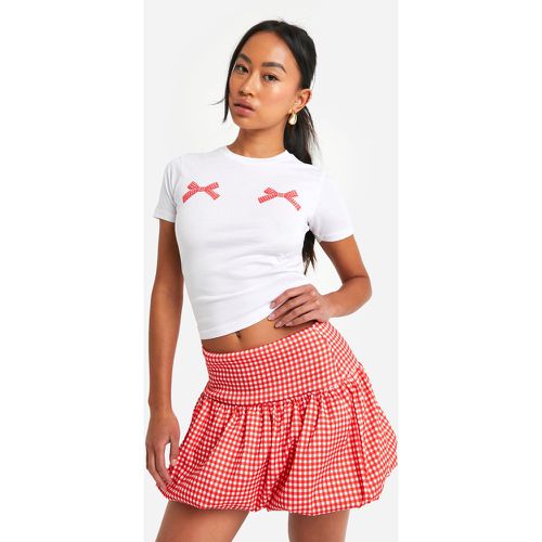 Bengaline Puffball Skirt, Rosso - boohoo - Modalova