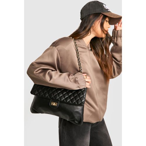 Bolso De Hombro Acolchado Efecto Cuero - boohoo - Modalova