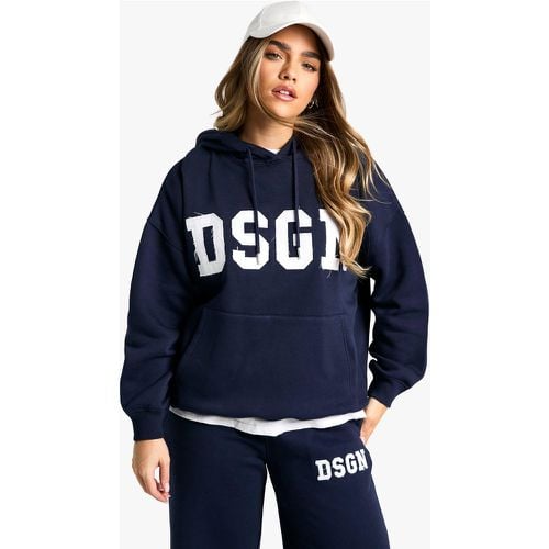 Sudadera Petite Oversize Con Capucha Y Estampado Dsgn Studio - boohoo - Modalova