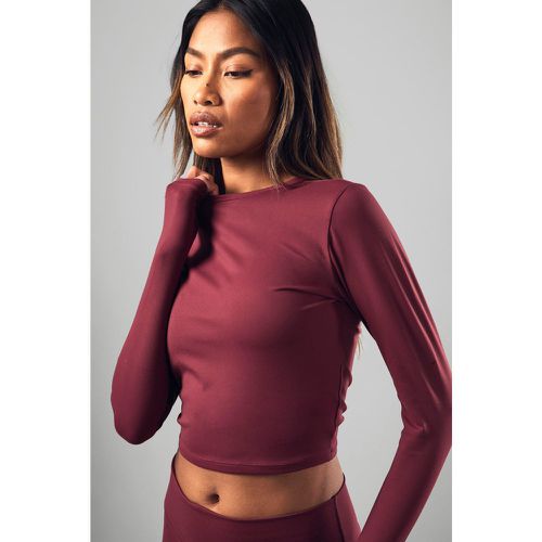 Dsgn Studio Supersoft Peached Sculpt Long Sleeve Top - boohoo - Modalova