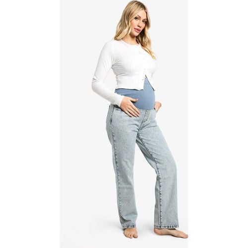 Jeans Mom Premaman a vita alta - boohoo - Modalova