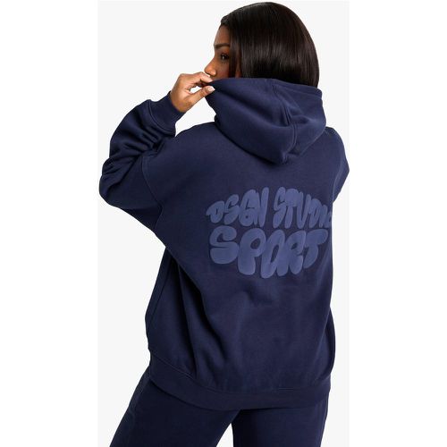 Sudadera Oversize Con Capucha Y Estampado Dsgn Sport - boohoo - Modalova