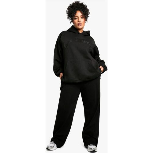 Pantaloni a gamba ampia Plus Size Basic con fascia elasticizzata in vita - boohoo - Modalova