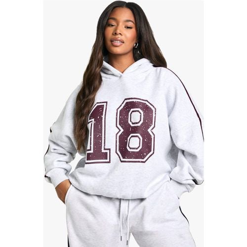 Sudadera Plus Oversize Con Capucha Y Estampado De New York - boohoo - Modalova