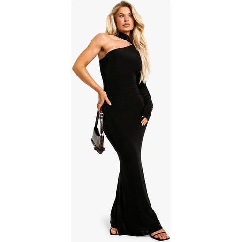 Vestito maxi seducente monospalla con dettagli a foulard - boohoo - Modalova