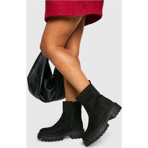 Botas Chelsea De Holgura Ancha Gruesas Con Panel - boohoo - Modalova