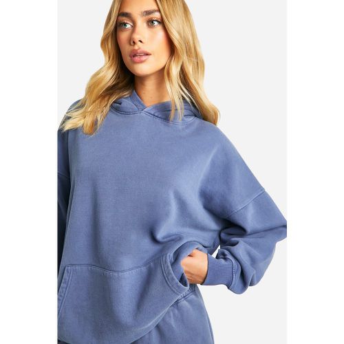 Sudadera Oversize Teñida Con Capucha - boohoo - Modalova