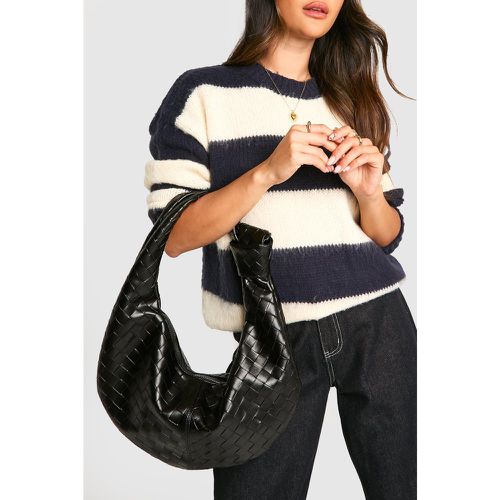 Bolso De Hombro Oversize De Tela Con Nudo En El Asa - boohoo - Modalova