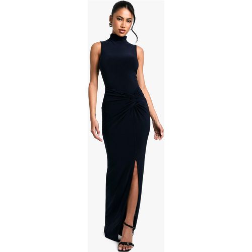 Vestido Maxi Sin Mangas Con Nudo Y Cuello Alto - boohoo - Modalova