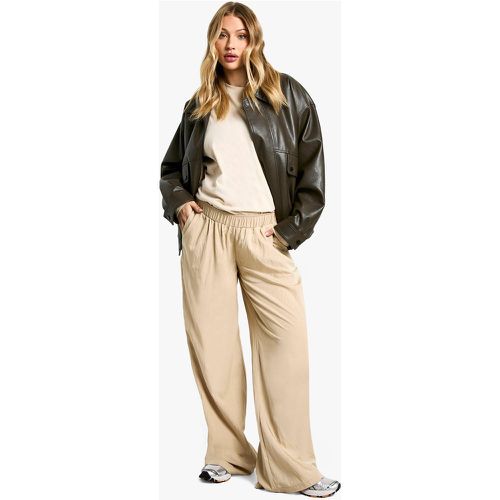 Pantalón Premamá Ancho Elástico De Nailon - boohoo - Modalova