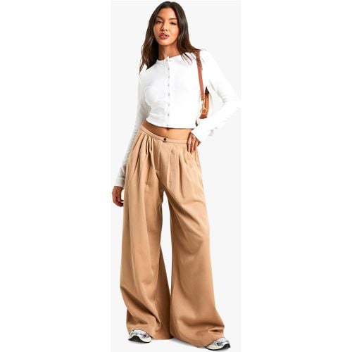 Pantalón De Pernera Ancha Plisado - boohoo - Modalova