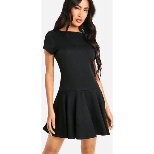 Skater A Line Mini Dress, Negro - boohoo - Modalova