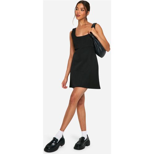 Tailored A Line Mini Dress, Nero - boohoo - Modalova