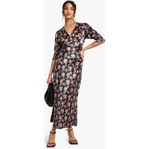 Vestido Midaxi De Tarde Con Estampado De Flores - boohoo - Modalova