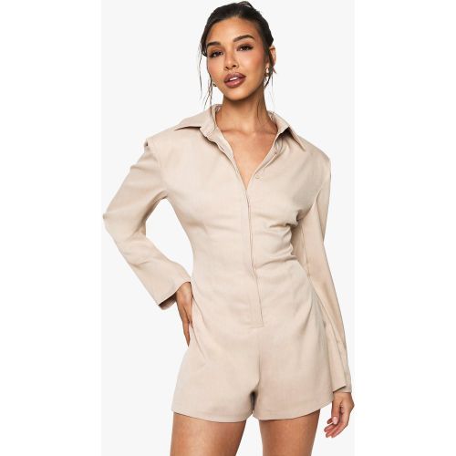 Mono Corto Estilo Americana Entallado - boohoo - Modalova