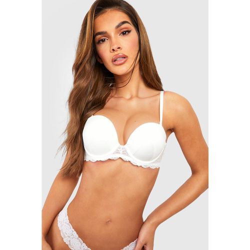 Reggiseno super push up in raso senza spalline - boohoo - Modalova