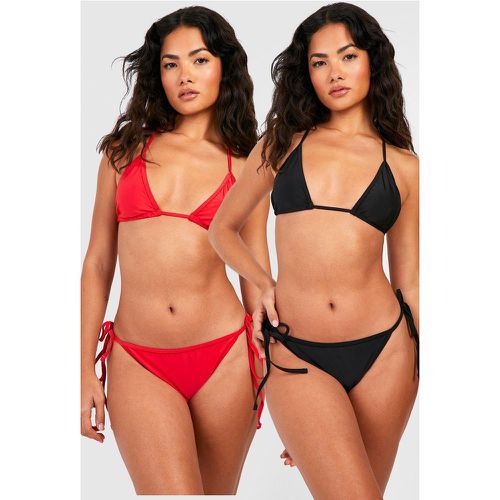 Set bikini a triangolo - set di 2 paia - boohoo - Modalova