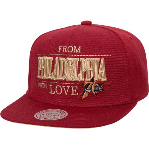 NBA Philadelphia 76ers Love Snapback Cappello Rosso - Mitchell And Ness - Modalova