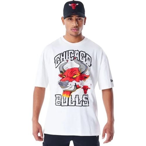 NBA Chicago Bulls Graphic Oz T-shirt Bílá - new era - Modalova