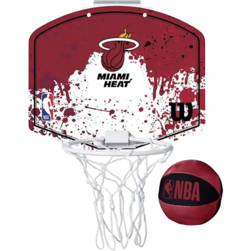 NBA Miami Heat Mini Basketball Pallone Indoor Rosso - Wilson - Modalova