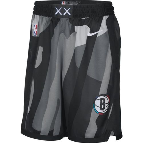 Brooklyn Nets Pantaloncini Argento C007 - Nike - Modalova