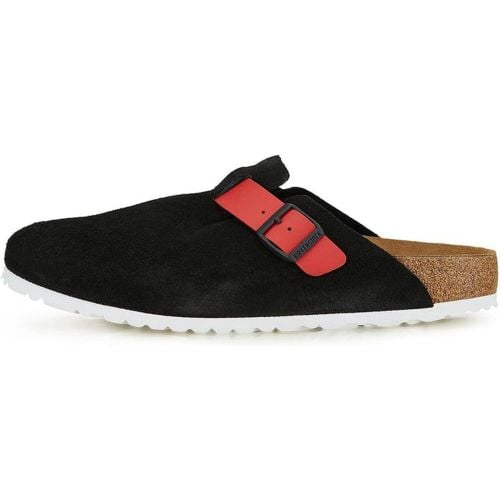 Bostsuede Leather Ciabatte Nero - Birkenstock - Modalova