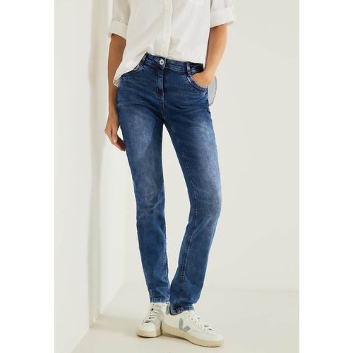 Slim Fit Jeans in Mittelblau - cecil - Modalova