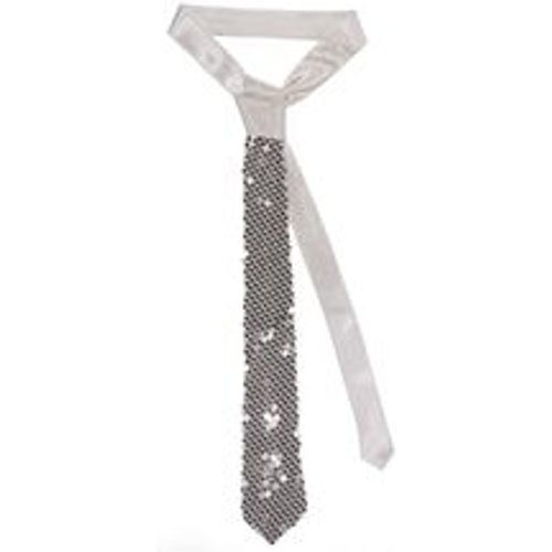 Krawatte "Pailletten", silber - buttinette - Modalova