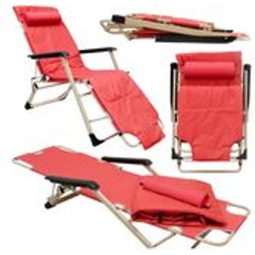 Faltbare Campingliege 178cm Gartenliege Sonnenliege Liegestuhl 120kg Strandliege - Amanka - Modalova