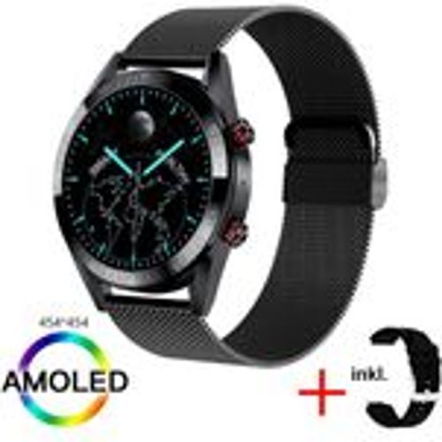 TPFNet Smart Watch / Fitness Tracker IP67 - Milanaise Armband + Silikon Armband - Android & IOS - Schwarz - Fashion24 DE - Modalova