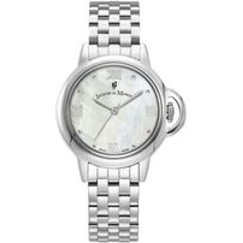Damen Armbanduhr Edelstahl 21cm Quarzwerk Mineralglas - Jacques du Manoir - Modalova