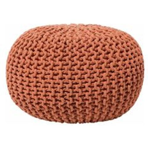 Pouf Kupfer 100% Baumwolle Rund ⌀ 50 cm Elegant Modern - BELIANI - Modalova