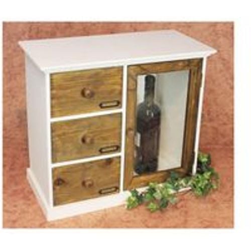 Schrank Minikommode 12019 Küchenschrank Regal 50 cm Shabby Küchenregal Vitrine - DanDiBo - Modalova