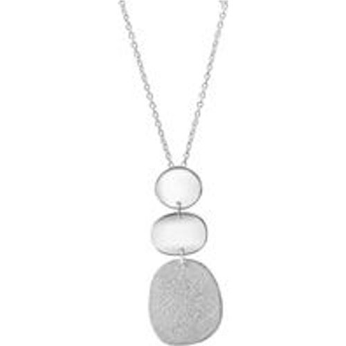 Silber Halskette 925 Silber rhodiniert 925/- Sterling Silber ohne Stein 42+3cm Diamantiert - Celesta - Modalova