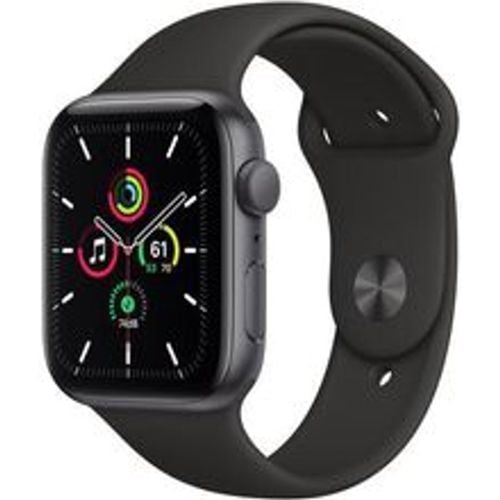 Watch Series SE 1 (2020) GPS 44 mm - Aluminium Space - Sportarmband Schwarz - Apple - Modalova