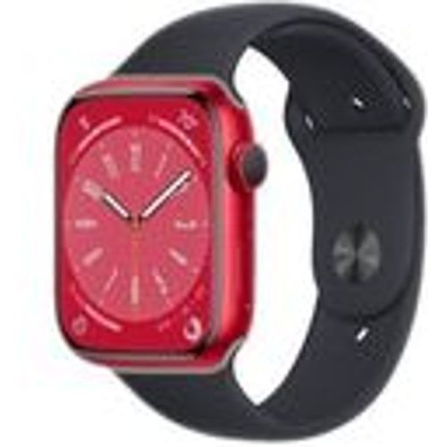 Watch Series 8 (2022) GPS + Cellular 45 mm - Aluminium - Sportarmband Schwarz - Apple - Modalova