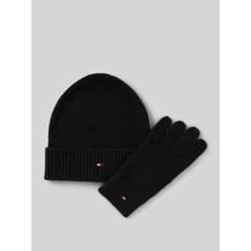 Beanie und Handschuhe im Set mit Kaschmir-Anteil - Tommy Hilfiger - Modalova