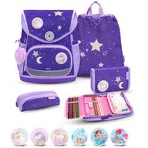 Rucksack Compact Plus Premium Schulranzen Set 5-t. Dahlia Federtasche - Belmil - Modalova