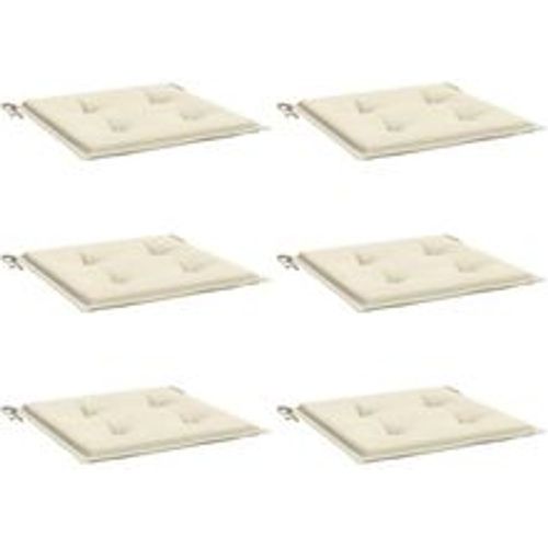 Gartenstuhl-Kissen 6 Stk. Creme 50x50x3 cm Oxford-Gewebe - VIDAXL - Modalova