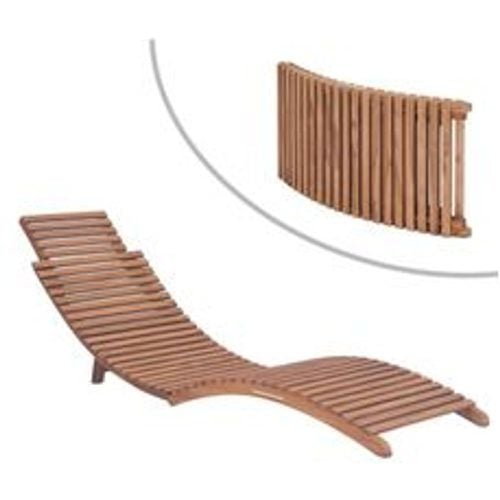 Sonnenliege Klappbar Massivholz Teak - VIDAXL - Modalova