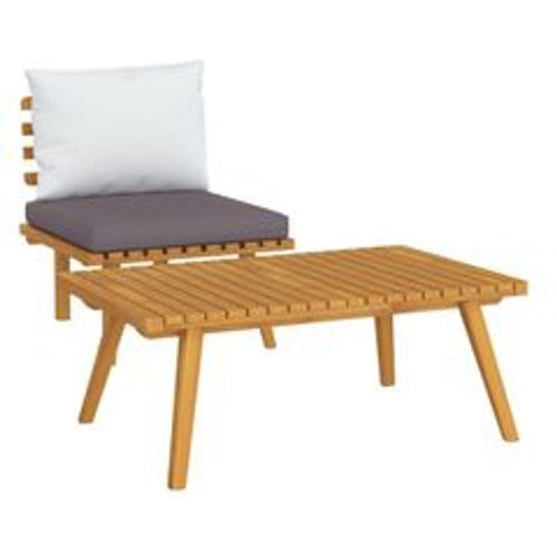 Tlg. Garten-Lounge-Set mit Kissen Massivholz Akazie - VIDAXL - Modalova