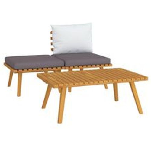 Tlg. Garten-Lounge-Set mit Kissen Massivholz Akazie - VIDAXL - Modalova